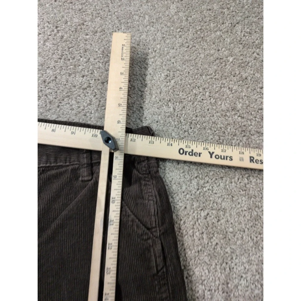 Gap Teen Brown Corduroy Carpenter Pants Wide Leg Size 14 Utility Workwear‎